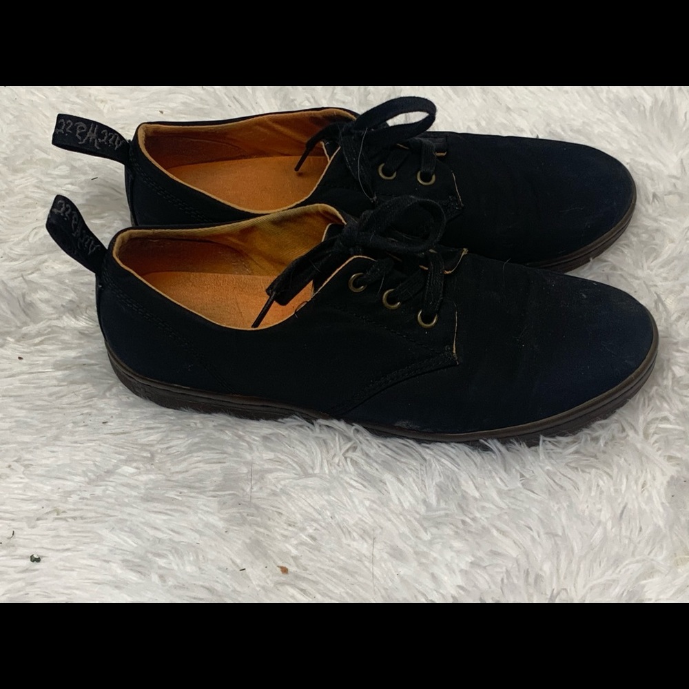 Dr. Martens black canvas shoes